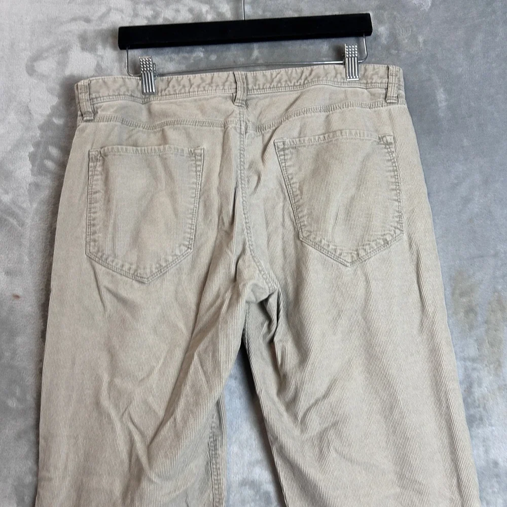 Banana Republic Mens Beige Corduroy Pants Straight Leg 5-Pocket 34x31 Sand